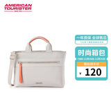 美旅箱包时尚轻商务通勤电脑包女生手提包单肩斜挎包QV5 浅褐色