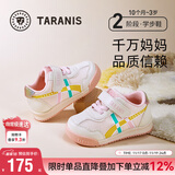 泰兰尼斯秋季学步鞋男宝宝鞋子女童婴儿鞋透气软底机能鞋白粉24码