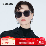 BOLON暴龙眼镜太阳镜防晒墨镜男女款韩版经典方框遮阳镜旅游街拍BL3027 大码BL3037C12-灰色