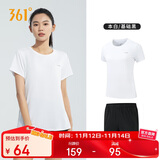 361°跑步运动套装女士夏季衣服新款休闲短袖短裤两件套662414001H-1