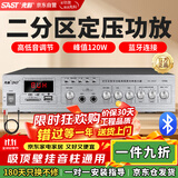 先科（SAST）SA-9010 定压大功率蓝牙功放机120W公共广播放大器吸顶音柱壁挂音响门店会议家庭影院组合两分区