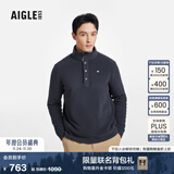 AIGLE艾高抓绒衣经典款POLARTEC户外保暖休闲耐穿半拉链上衣男士 海军蓝 BE484 M (175/92A)