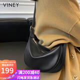 viney牛皮包包女包品牌斜挎饺子包腋下单肩包生日礼物轻奢送女友老婆