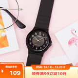 卡西欧（CASIO）小黑表男女表中性学生公务员考试中高考可用石英表MQ-24-1B3