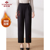 俞兆林中老年女装冬装加绒裤妈妈装加厚休闲裤奶奶老人保暖裤 Y244K3033