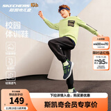 Skechers斯凯奇童鞋运动鞋男女儿童鞋魔术贴秋冬鞋中大童跑步鞋405315L 【四季款】男童-蓝色/柠色/NVLM 38