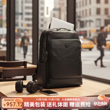 金利来（Goldlion）背包男士真皮通勤旅行双肩包大容量高档商务电脑包生日礼物送男士 商务通勤出差 外出休闲旅行