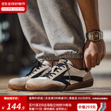 马登工装复古运动鞋透气休闲箭头德训鞋男美式潮流阿甘板鞋百搭小白鞋 米白 【小众不撞款/鞋子男夏季】 44 (男码偏大，可参考推荐脚长选择)