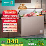 海信（Hisense）206升双温家用冰柜一级能效冷藏冷冻独立分区速冻BCD-206NUD国家补贴