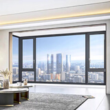皇派隔音窗皇派断桥铝门窗冠军视界101外平开窗系统门窗封阳台定制 固定窗(元/㎡)