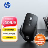 惠普（HP）Professor 1无线蓝牙鼠标人体工学设计办公轻音鼠标可充电三模通用 高端黑色