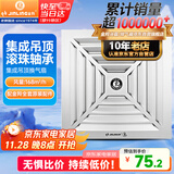 金羚（JINLING）集成吊顶排气扇卫生间排风扇厕所换气BPT10-22-1D银色