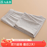 AB内衣秋冬保暖棉质亲肤女士棉毛裤彩条薄款基础打底保暖单件裤子 米灰 XL 推荐110-130斤【5°-15°】
