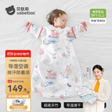 贝肽斯婴儿睡袋夏季空调房宝宝睡袋新生儿童一体防踢被幼儿防惊跳纱布被 【夏季】（前4后2 26℃+）赤兔 M码 建议身高65-85cm年龄9月-2岁