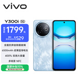 vivo Y300i 12GB+512GB 雾凇蓝 全面抗摔金刚盾玻璃 6500mAh超薄蓝海电池 400%双扬大音量 AI手机