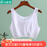 AB母亲节内衣薄款中老年人女纯棉白色胸罩背心全棉大码老奶奶文胸 白色 4XL