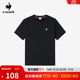 乐卡克法国公鸡夏季圆领短袖T恤 L242UECA0301 炫黑色-2 XL