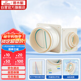 潜水艇（Submarine）E160-A100厨房卫生间排风扇止逆阀防味阀防烟宝套装 一厨一卫标配