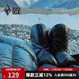 黑冰（BLACKICE）户外灰鹅绒羽绒脚套 冬季室内轻量保暖袜套Z2163 黑色 S