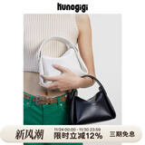 古良吉吉软烟盒包小号手提软包单肩斜挎包包女白色小包女生休闲包2025新款 黑色