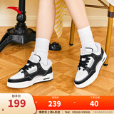 安踏骜杰丨王一博街舞6同款板鞋男女冬季厚底增高休闲鞋112448040R 【女款】基础黑/象牙白-6 37.5