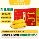 十月稻田 五常黄糯玉米 3.52斤(220g*8根) 东北玉米棒 早餐零食 杂粮礼盒