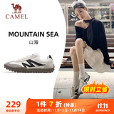 骆驼（CAMEL）山海薄底女鞋复古休闲运动德训鞋子X24B09L7606 象牙白/黑 37