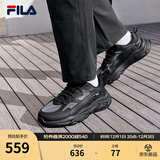斐乐（FILA）官方男鞋网面透气老爹鞋运动鞋夏新款火星1S休闲鞋 黑-BK 41