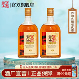 古越龙山绍兴黄酒清醇三年陈花雕酒10度半甜型糯米酒老酒礼盒酒 500mL 2瓶