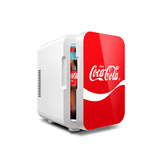 可口可乐（Coca-Cola）车载冰箱10L迷你小冰箱车家两用小型冰箱学生宿舍办公室冷暖冰箱
