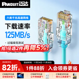 泛达 泛达六类细网线CAT6类千兆跳线POE监控办公家用水晶头宽带成品网线 冰湖蓝 15米