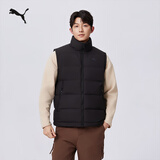彪马（PUMA）80绒加厚运动羽绒背心男女款冬季白色保暖马甲684534 黑色-01 XS (165/88A)