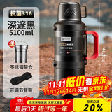 PAKCHOICE保温壶杯大容量保温保冷水壶316不锈钢户外便携旅行车载暖水壶