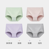 健将女士内裤女高腰女士三角裤女生内裤5A抗菌棉高弹透气性感4条