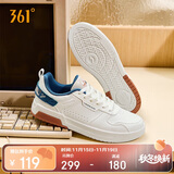361°运动鞋男秋冬季复古百搭厚底保暖小白休闲板鞋子男672136611-10
