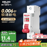 德力西（DELIXI）空气开关 DEB9 家用空开小型断路器1P单极断路器 1P16A