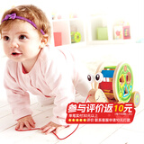 Hape拖拉玩具 木质学步手拉牵绳玩具会摇摆卡通动物字母 儿童节礼物 拖拉蜗牛 1-3Y