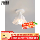 鹿屋过道走廊灯2025年新款奶油风阳台灯入户玄关灯楼梯门厅灯餐厅吊灯 普通款白色D款【15CM】三色 5瓦