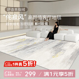 七棉仿羊绒客厅地毯亲肤防滑 莫兰迪 极简侘寂风 200*300cm
