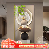 瑞尚（RUISHANG） 玄关装饰画现代简约进门壁画山水墙画竖版晶瓷画欧式轻奢挂画 温馨空间 70*140cm/晶瓷面+铝合金边框