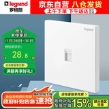 罗格朗（LEGRAND）开关插座面板 仕典玉兰白无边框 一位电脑/网线插座（超五类）