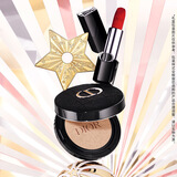 迪奥DIOR气垫口红礼盒套装(丝绒999+亮泽0N)化妆品生日礼物送女友