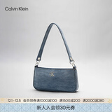 Calvin Klein女包25时尚小众休闲优雅通勤风ck金属字母牛仔单肩包腋下包礼物