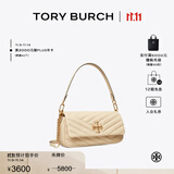 Tory Burch 汤丽柏琦【线上专享】KIRA 小号绗缝翻盖肩背包女包TB 90456 奶油白 122 OS