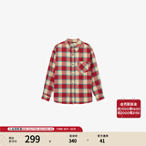 Levi's®SilverTab™25年新款男士美式复古格子休闲针织衬衫 红黄 S