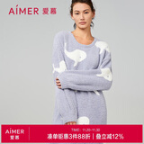 爱慕内衣秋冬半边绒套头睡裙睡衣女家居服绵绵冬季AM449211160