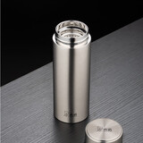 希诺（heenoor） 保温杯男女士不锈钢车载水杯 商务办公便携茶杯高颜值泡茶杯礼物 钢本色-530ml