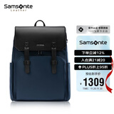 新秀丽（Samsonite）双肩包电脑包15.6英寸男女牛皮革背包大容量出差旅行包NV0*003