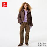 优衣库女装保暖休闲长裤/休闲裤裤子25秋冬新款479402 36 褐色 2XL /165/84A