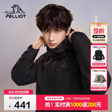 伯希和（Pelliot）【山野经典2.0】冲锋衣三合一秋冬男女户外保暖外套11340105黑XL